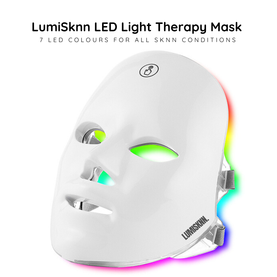 Wireless LED Facial Mask with 7 Colours Treatment – Advanced Skincare for Anti-Aging, Acne & Rejuvenation