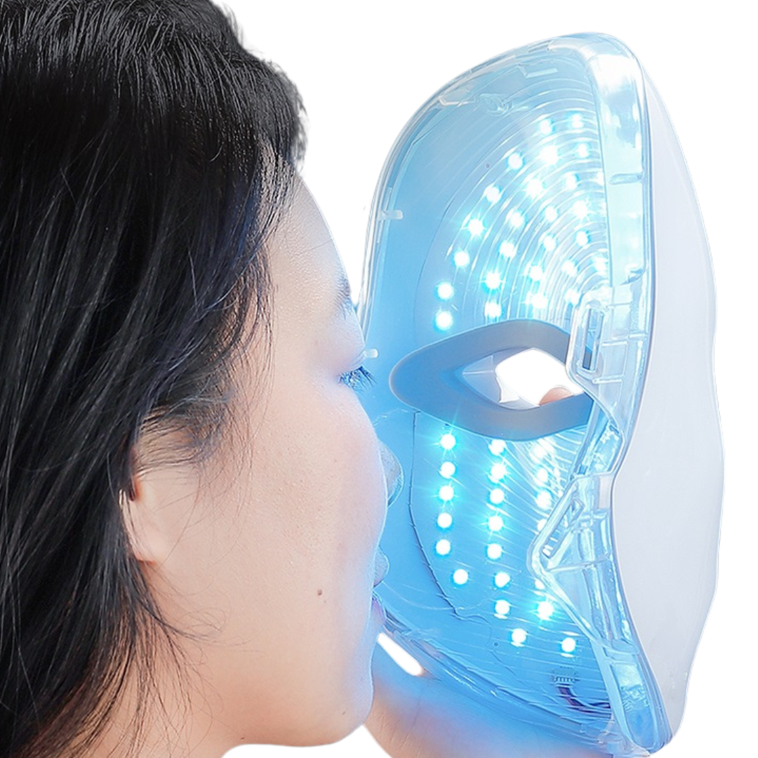 Wireless LED Facial Mask with 7 Colours Treatment – Advanced Skincare for Anti-Aging, Acne & Rejuvenation